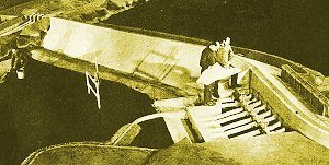 La maqueta del Chocón construida y conservada en Francia