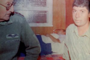 El General Balza entrevistando al soldado Castro