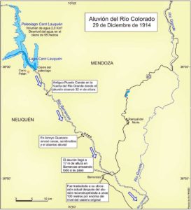 El aluvión del río colorado - La crezca grande - 1914