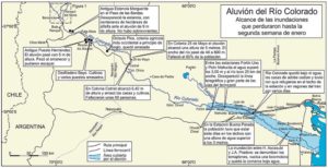 El aluvión del río colorado - La crezca grande - 1914