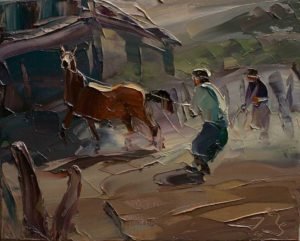 Óleo de Georg Miciu Nicolaevici - San Martín de los Andes