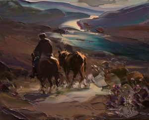 Óleo de Georg Miciu Nicolaevici - San Martín de los Andes.