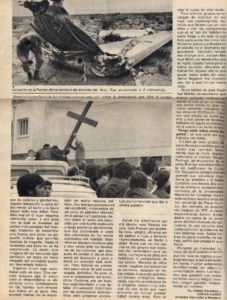 Una de las alas fue encontrada a dos kilómetros del resto del avión, casi entera.