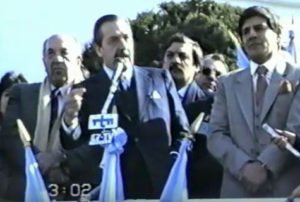 1987 - Raúl Alfonsín en Chos Malal