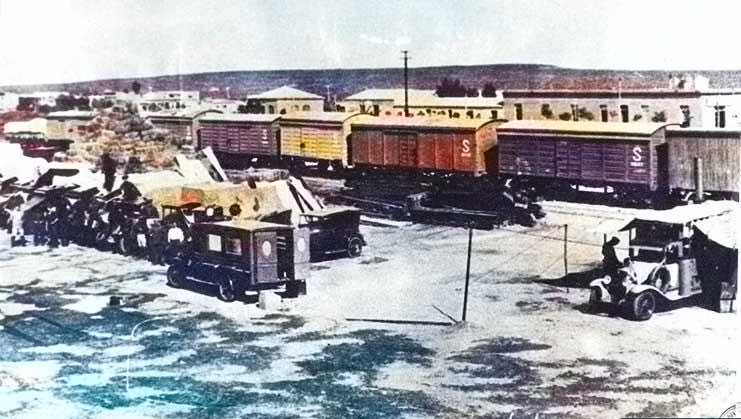 Zapala - Playa Estación de Tren - 1930 Foto Gentileza Museo Municipal de Zapala
