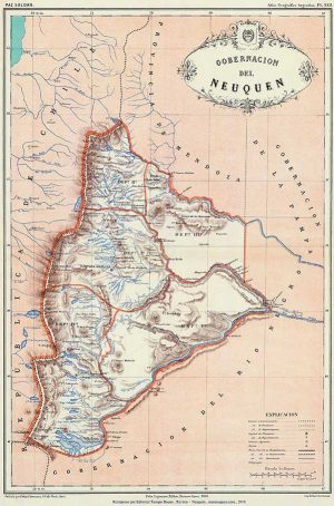 Mapa de Neuquén de 1887