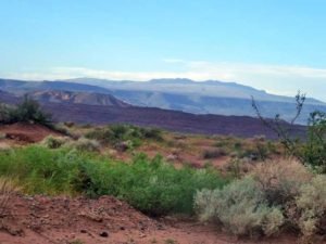 Vista del cerro Auca Mahuida, en proximidades del arroyo Carranza