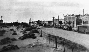 Plaza Huincul en la década del 40