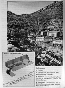 Imagen del libro Oro en la cordillera del viento, (minería aurífera y sociabilidad, en los parajes cordilleranos del norte nequino, 1890 – 1920) Primera parte, de Hugo Alberto Bustamante, elaborado en base a datos extraidos de una correspondencia de Enrique Dewey, enviada al yerno del ex-gobernador Olascoaga, en el mes de Noviembre de 1902