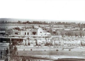 Humberto Ligaluppi. La calle Sarmiento, 1930. Sistema Provincial de Archivos.