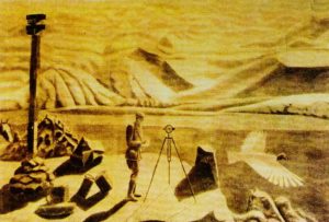 Obra realizada por el propio Candelaria refiriéndose a los momentos previos a la travesía.