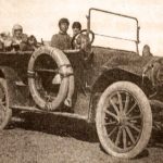 Mercedes Benz doble faetón, 1912. Al volante Emilio Maccarini.