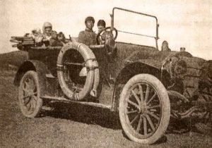 Mercedes Benz doble faetón, 1912. Al volante Emilio Maccarini.