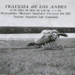 El famoso avión Morane Saulnier de 80 hp con el que Luis Candelaria cruzó los Andes en 1918