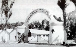 Antigua entrada del Taller de Mantenimiento.