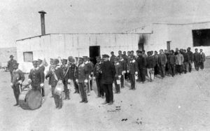 Internos que componían la Primera Banda de Música en la ciudad de Neuquén