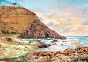 El mar del Pacífico ingresaba por el Oeste e inundaba grandes extensiones de tierra.