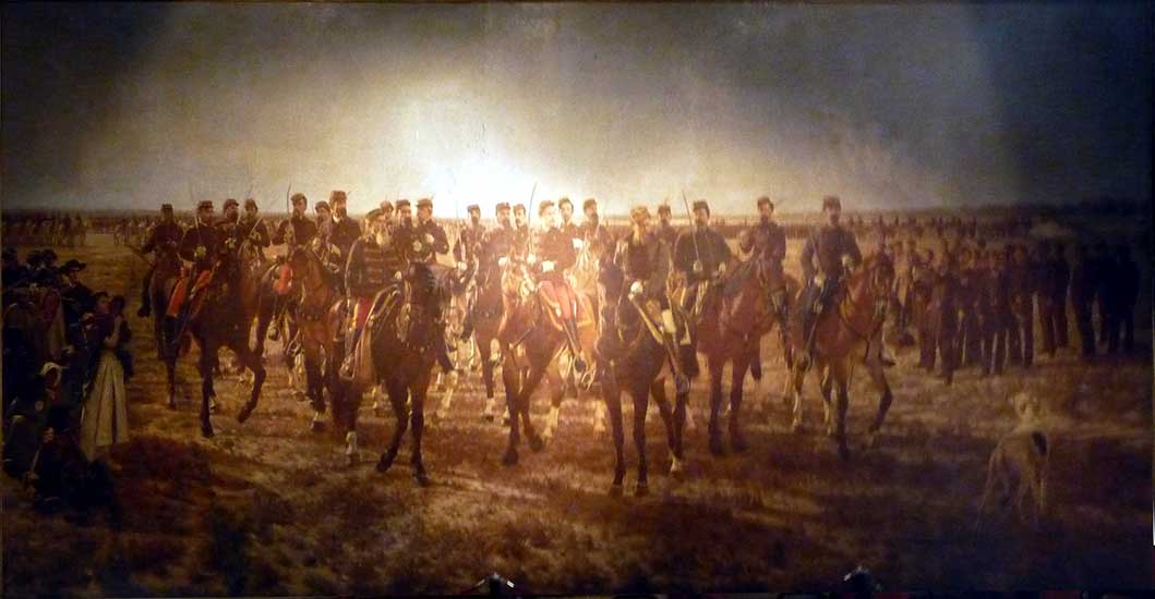 Ocupación militar del Rio Negro por la expedición al mando del gral. Julio A. Roca 1879 (óleo-1896) MHN 