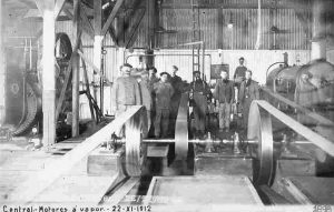 Construcción del Dique Ballester sobre el río Neuquén