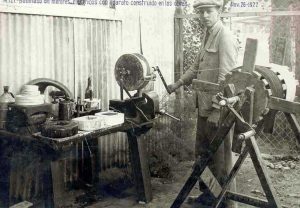 Construcción del Dique Ballester sobre el río Neuquén