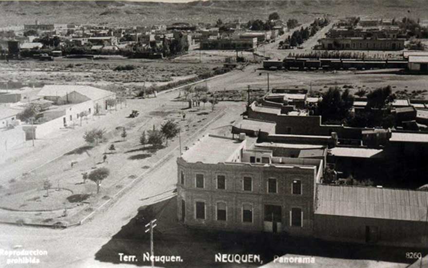 Vista de Neuquén Capital durante la década del 1910. 