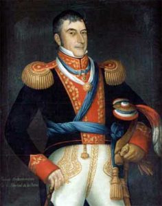 Retrato de Don Luis de la Cruz y Goyeneche (óleo de José Gil de Castro, Museo Histórico Nacional de Chile).