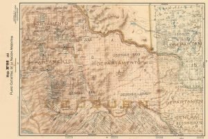 Plano Catastral de 1901 del territorio del Neuquén.