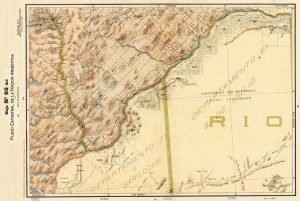 Plano Catastral de 1901 del territorio del Neuquén.