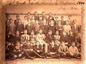 Gregorio Alvares - Sexto grado - Escuela normal de profesores - 1906