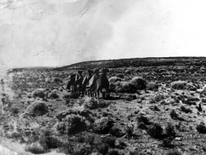 Nguillatun en el paraje San Ignacio, próximo a Las Coloradas, en la década del 30. Choique Purrun (Fotos gentileza museo histórico de Senillosa).