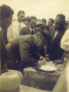 Gobernador Carlos H. Rodriguez- 1933 - Acto de fundación de Cutral Co.