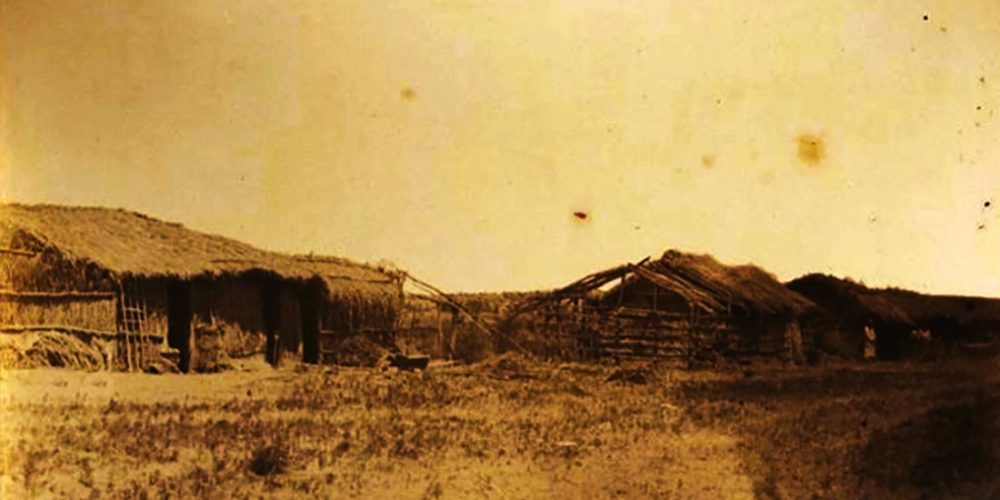 Imagen ilustrativa: rancho cercano al río Limay. Fines del siglo XIX.