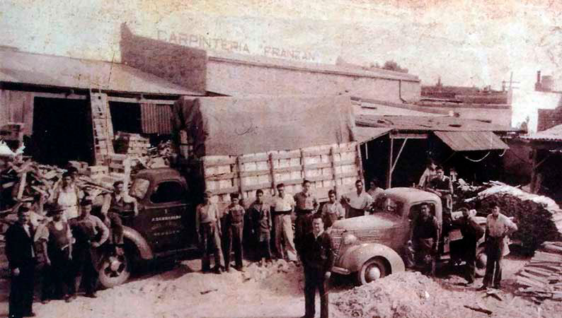 Carpintería Franzán → Más Neuquén Carpintería Franzán. Ángel Marcos Franzán, oriundo de Zugliano (Vicenza), llegó a la Argentina en 1927 para instalarse primero en Villa Regina, y luego en Neuquén.