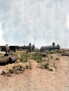 Descarga de maquinaria en el Pozo 2