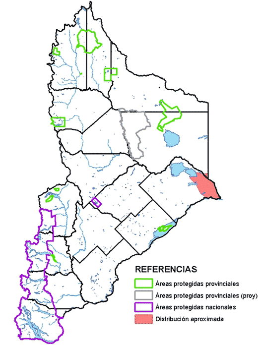 Mapa de distribución del Cardenal Amarillo