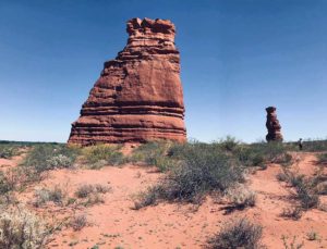 Los Pilares de Tratayen, a pocos metros de la ruta provincial 7, cercanos a Añelo.