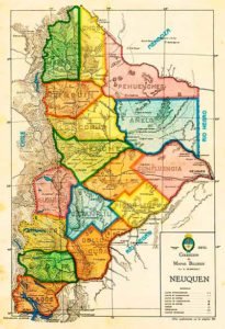 Mapa del territorio del Neuquén - Revista Billiken, 1931