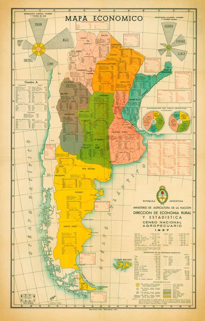 Mapa económico de la República Argentina de 1937