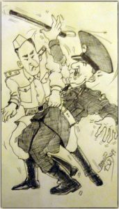 Rebelión en el tren - Ilustración: "Bud" Cáceres.