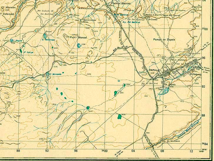 Zapala - 1930 - carta topográfica