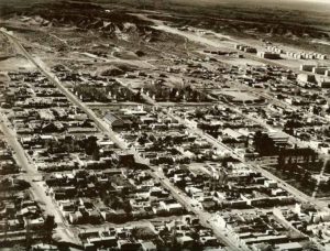 Calle Salta yendo para la ruta 7 y la barda Norte