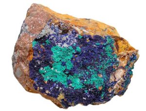 Azurita con malaquita