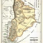 Mapa de la Gobernación del Neuquén tomado de una lámina, de la colección de Aquilino Fernández. Posiblemente 1896/7