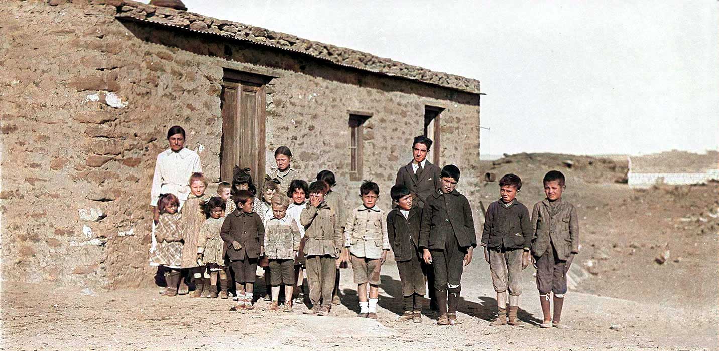 Escuela en el campamento - 1919