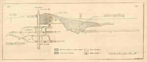 Croqis de las labores realizadas en la mina de asfaltita "Santa Marta" - Taquimilán - Neuquén