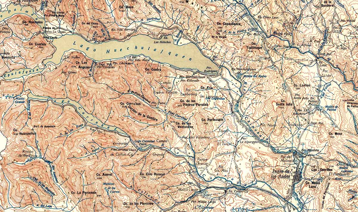 Plano topográfico – Junín de los Andes - 1967