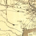 Mapa de la República Argentina – Exposición Universal de Filadelfia de 1876 – Vías de Comunicación