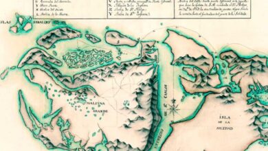 Mapa de las Islas Malvinas de 1768