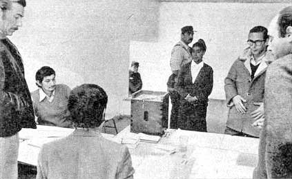 Elecciones complementarias en Barrancas - Neuquén - 1973