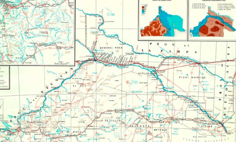 Mapa de Río Negro de 1968 → Más Neuquén Mapa de Río Negro de 1968